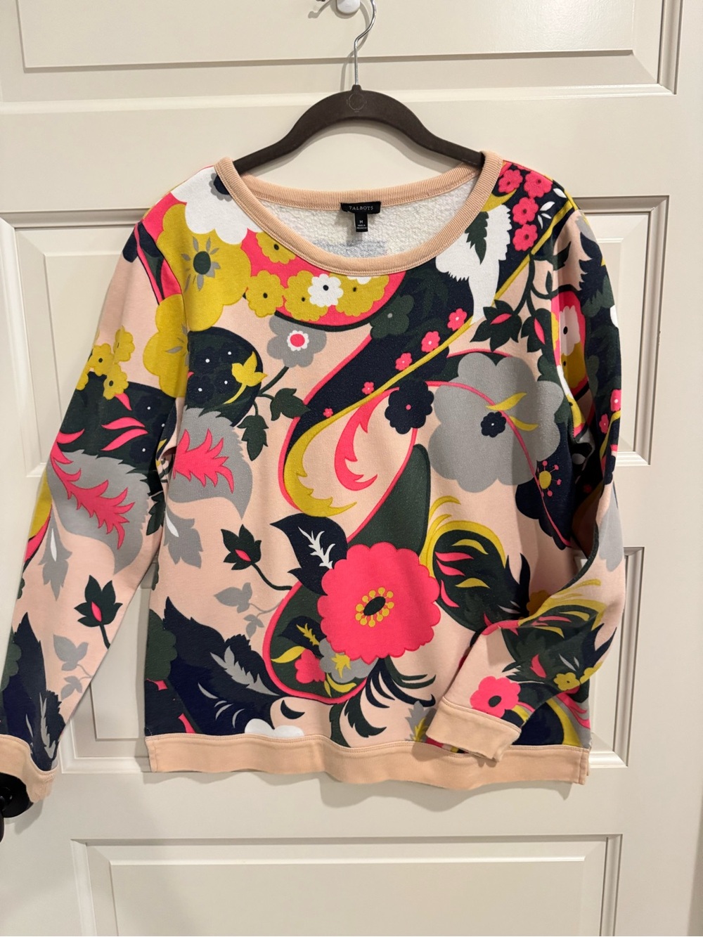 Talbots Multicolor Floral Crewneck Sweatshirt